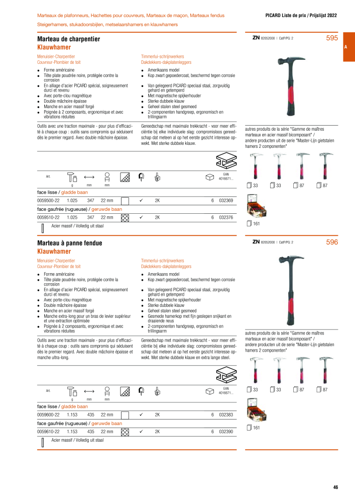 PICARD Catalogus hamers NR.: 20875 - Seite 49