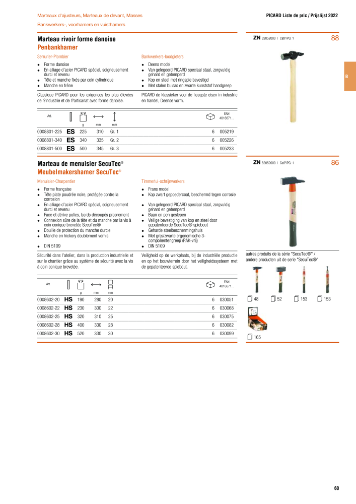 PICARD Catalogus hamers NR.: 20875 - Pagina 63