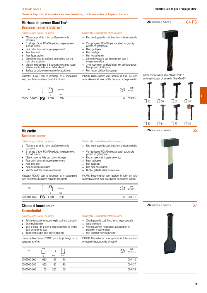 PICARD Catalogus hamers NR.: 20875 - Pagina 81