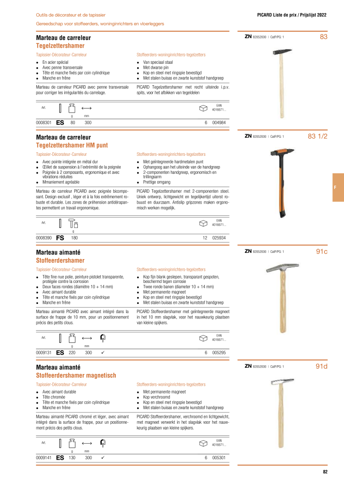 PICARD Catalogus hamers NR.: 20875 - Pagina 85