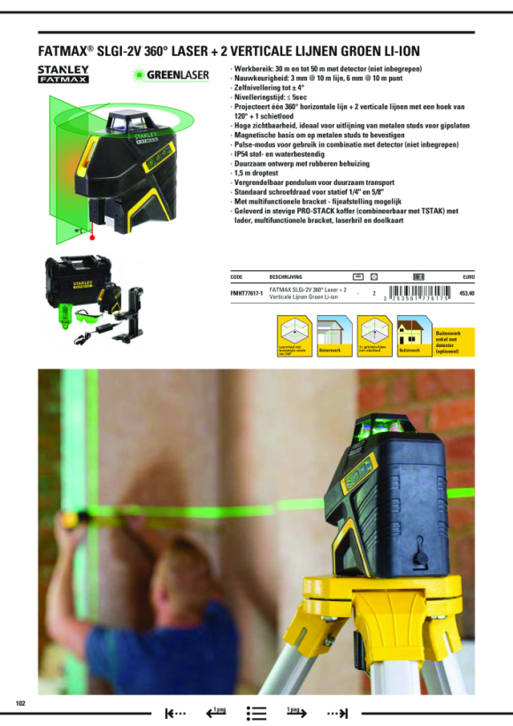 Stanley Linienlaser Cross 360 grün STHT77594-1