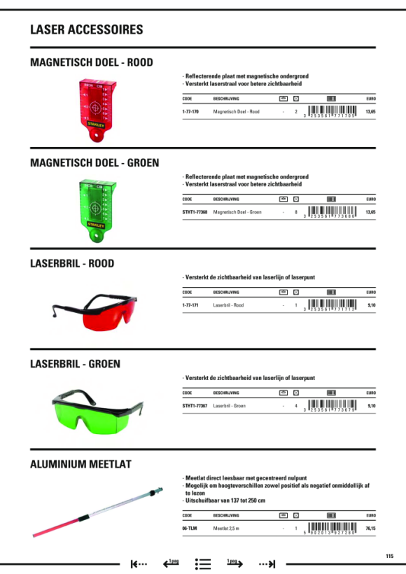 Stanley Nivelliergeraet-Set AL 24 GVP 1-77-160