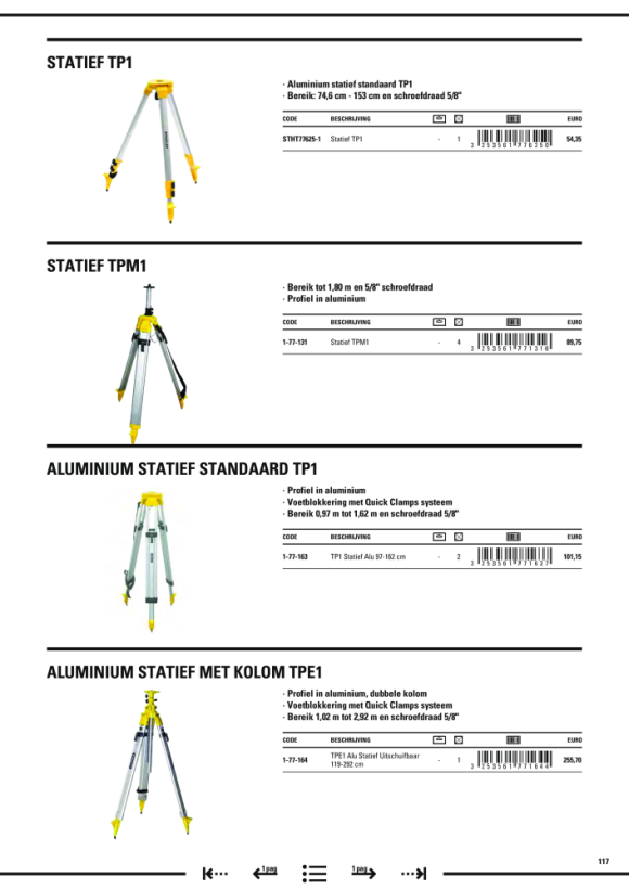 Stanley Fotostativ Alu 1-77-201