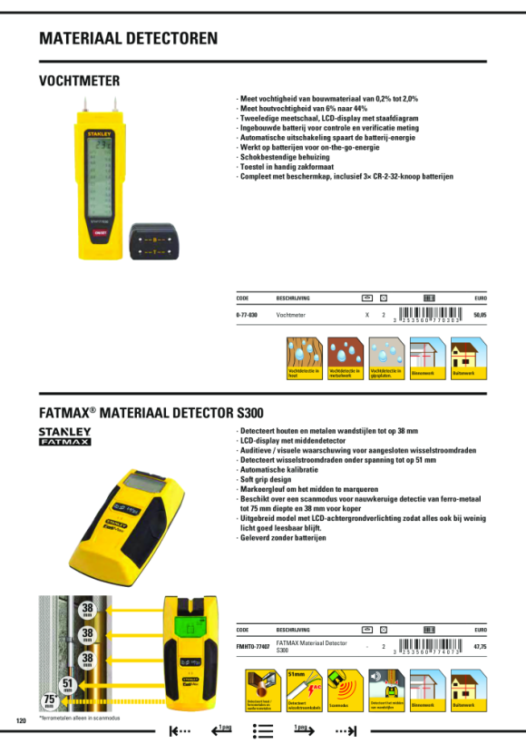 Stanley Materialdetektor S2 STHT77588-0