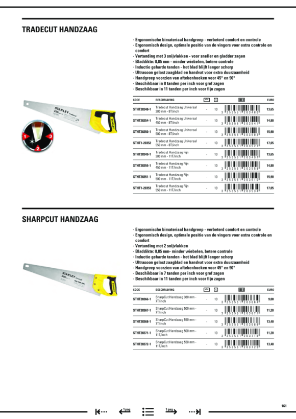 Stanley Handsaege JetCut grob 380mm 2-15-281