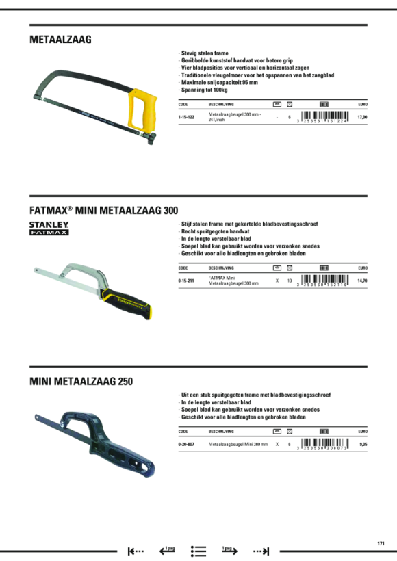 Stanley Minimetallsaege 300mm 0-20-807