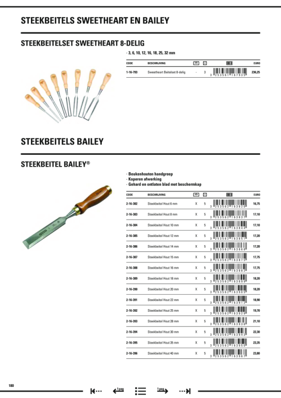 Stanley Stechbeitel Bailey, Set 6-tlg 1-16-416