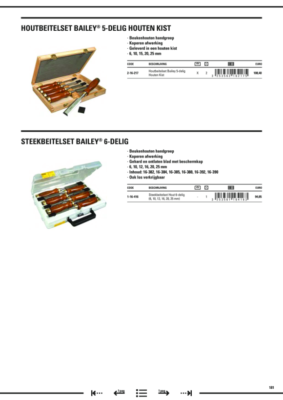 Stanley Stechbeitel Bailey, Set 6-tlg 1-16-416