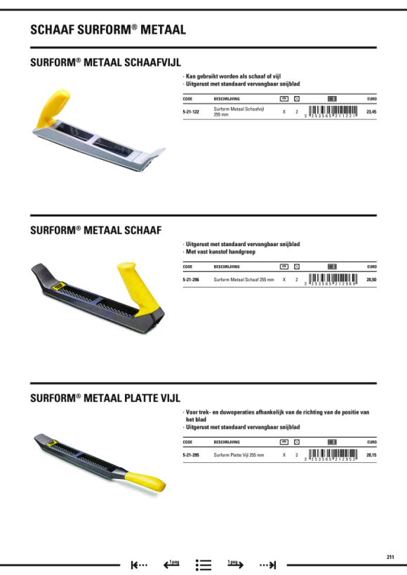 Stanley Surform Ersatzblatt halbrund 250 mm 5-21-299