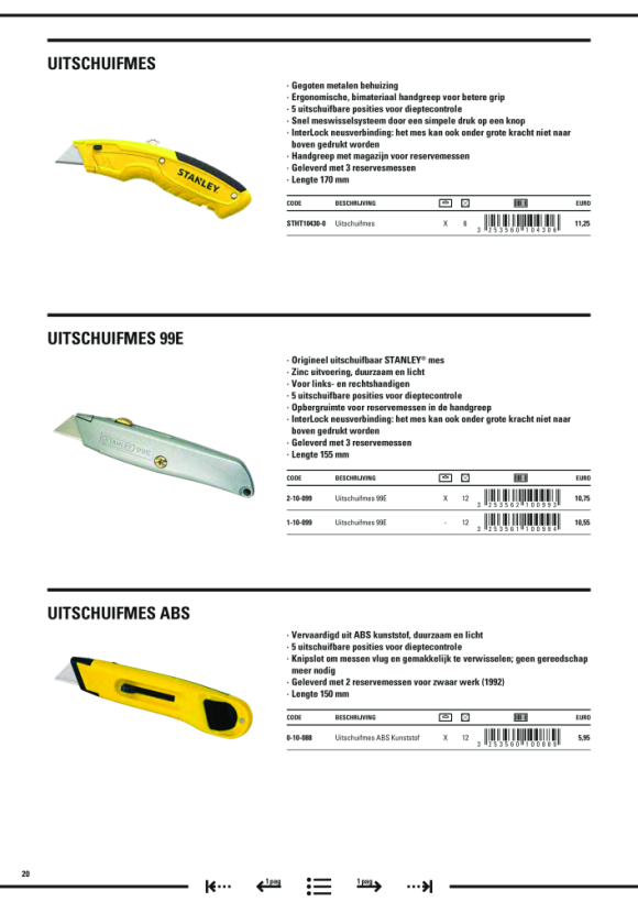 Stanley Sportmesser Quickslide 0-10-810