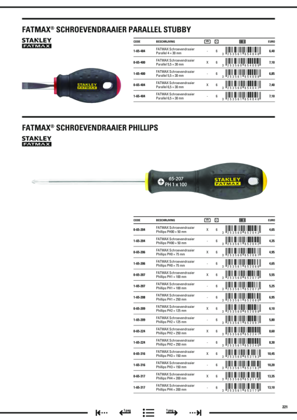 Stanley Schraubendreher FatMax 5,5x30mm 0-65-400