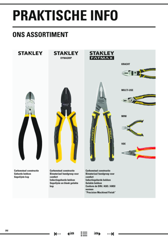 Stanley Duo-Kraftlangbeckzange FatMax FMHT0-70812