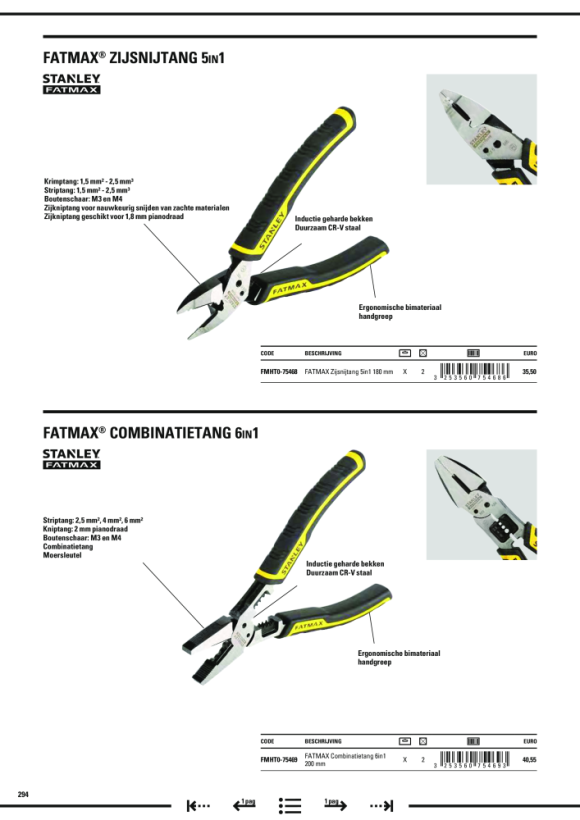 Stanley Multifunktionszange FatMax, 5-in-1 FMHT0-75468