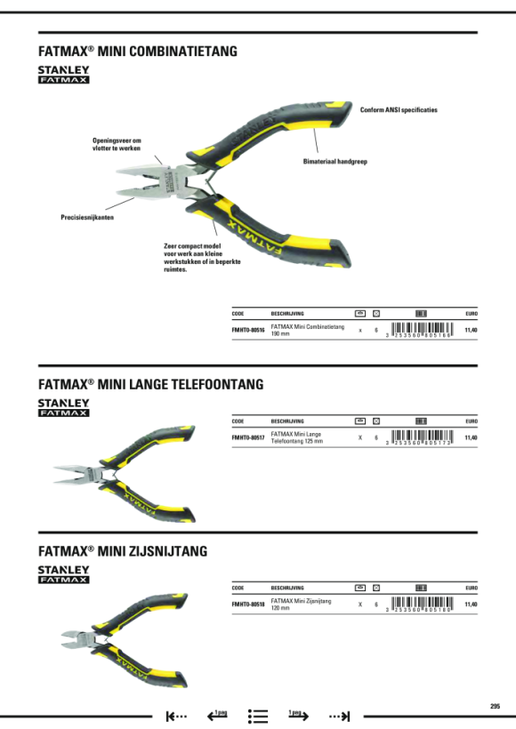 Stanley Multifunktionszange FatMax, 5-in-1 FMHT0-75468