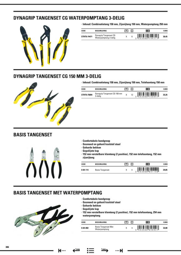 Stanley Zangenset Control-Grip, 3-teilig STHT0-75094