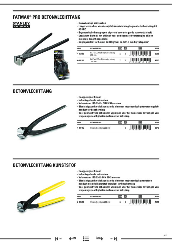 Stanley Schneid- u. Abisolierzange FatMax FMHT0-96230