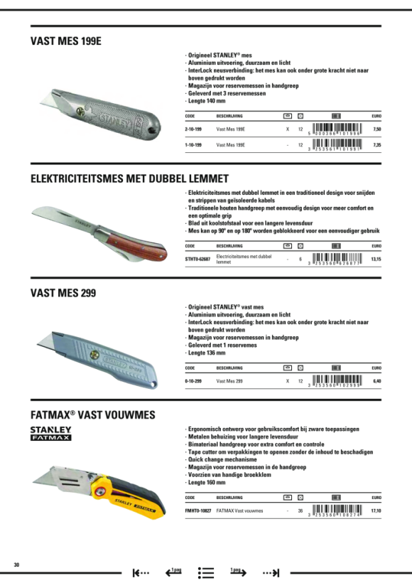 Stanley Klappmesser mit feststehender Klinge STHT10424-0