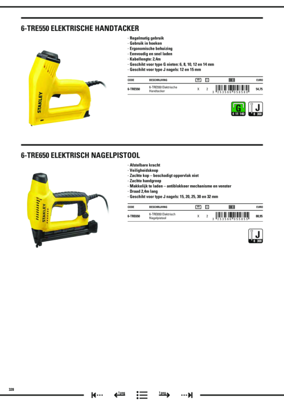 Stanley Elektronagler TRE650 6-TRE650