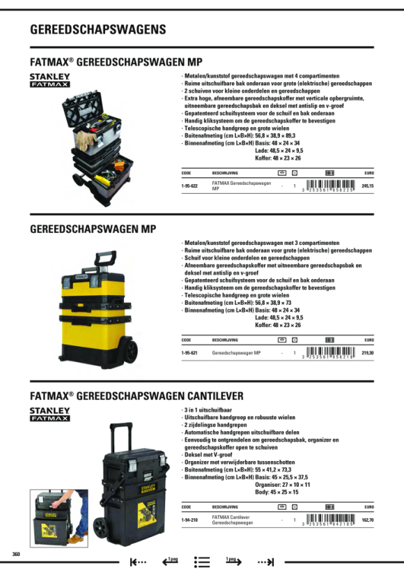 Stanley Rollende Werkstatt FatMax Cantilever 1-94-210