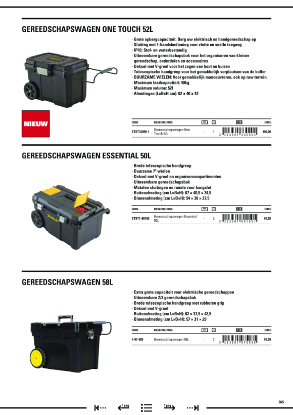 Stanley Mobile Montagebox, 90 l 1-92-978