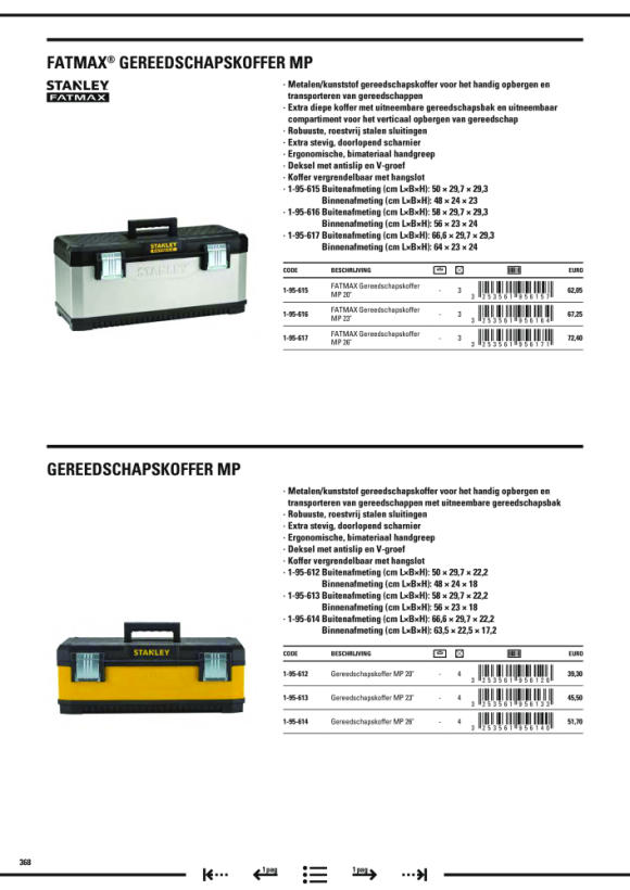 Stanley Werkzeugbox mit Schublade 1-95-829