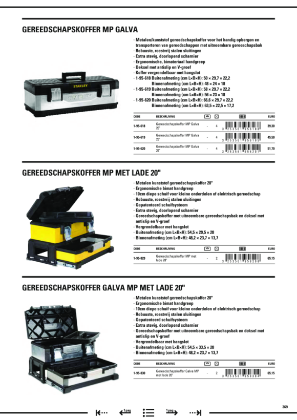 Stanley Werkzeugbox mit Schublade 1-95-829