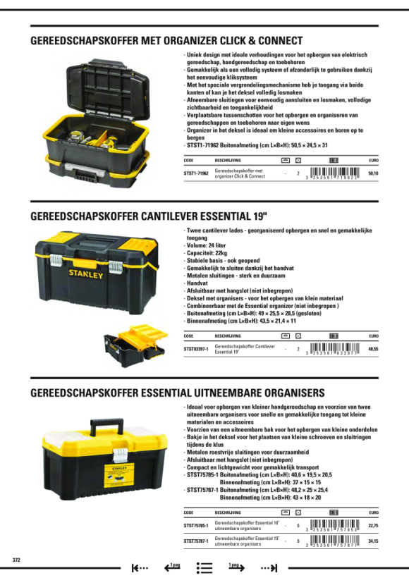 Stanley Werkzeugbox Stanley Basic 19 1-79-217