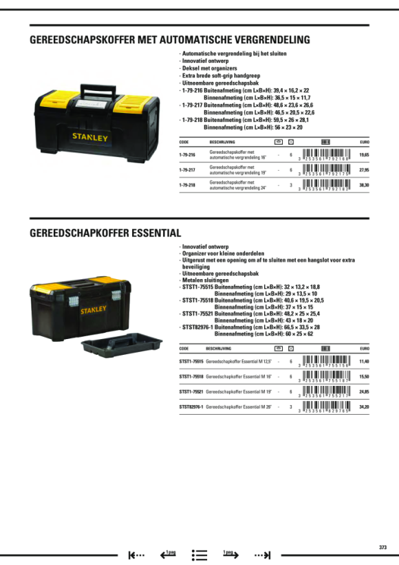 Stanley Werkzeugbox Stanley Basic 19 1-79-217