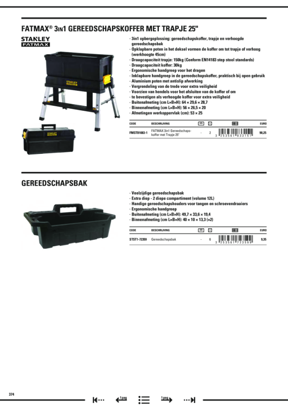 Stanley Werkzeugtrage Stanley STST1-72359