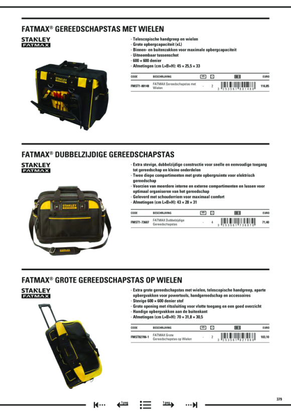 Stanley Laptop-Tasche Fatmax FMST1-80149