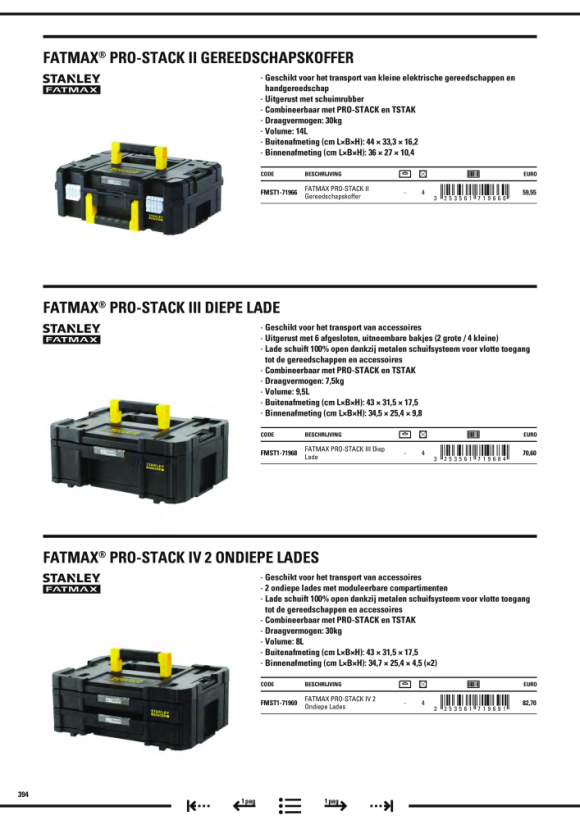 Stanley FatMax TSTAK Werkzeugtrage FMST1-75794