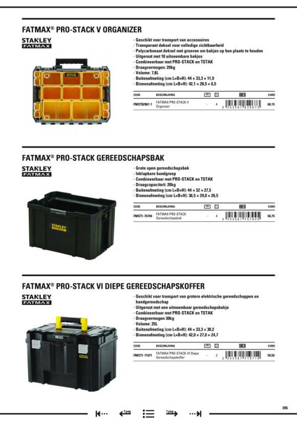 Stanley FatMax TSTAK VI Systembox FMST1-71971