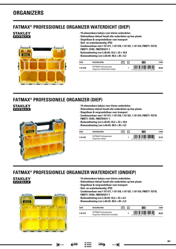 Stanley Organizer FatMax Pro Metall 1-97-518