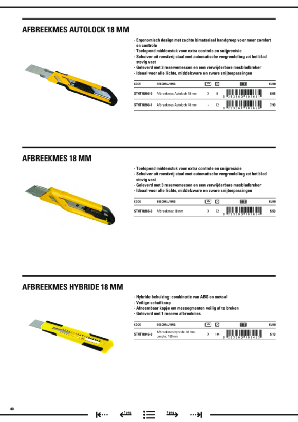 Stanley Cutter SM 18mm 0-10-151