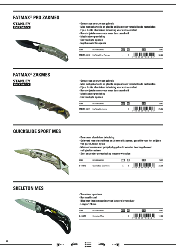 Stanley Sportmesser FatMax FMHT0-10311