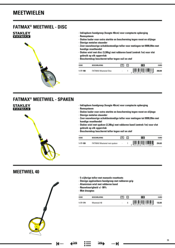 Stanley Fiberglas-Bandmaß 10m/12,7mm 0-34-295