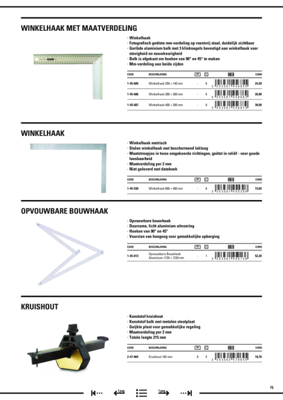 Stanley Bauwinkel Aluminium klappbar 172x122cm 1-45-013