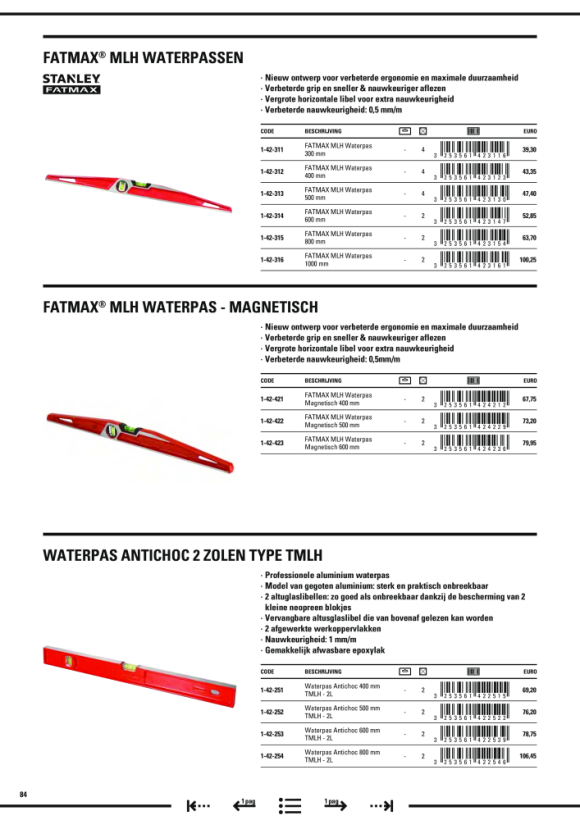 Stanley Wasserwaage FatMax II 60cm magnetisch 1-43-525