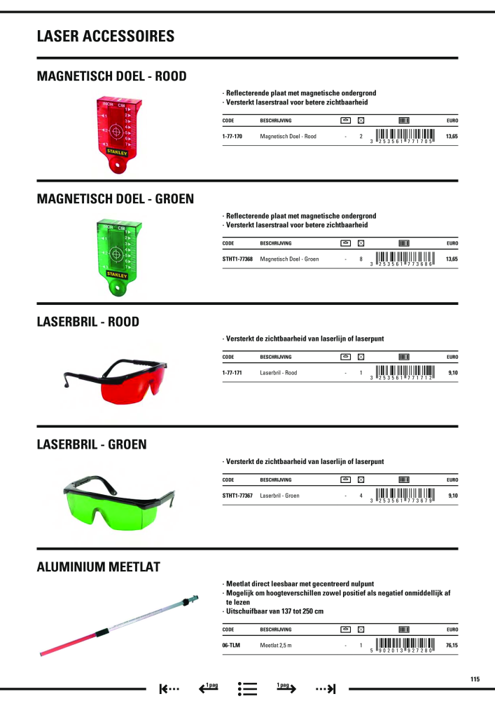 Stanley hoofdcatalogus NO.: 20910 - Page 117