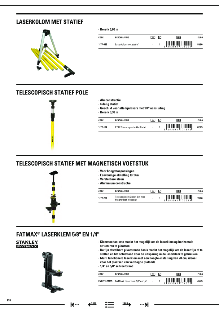 Stanley hoofdcatalogus NR.: 20910 - Seite 120