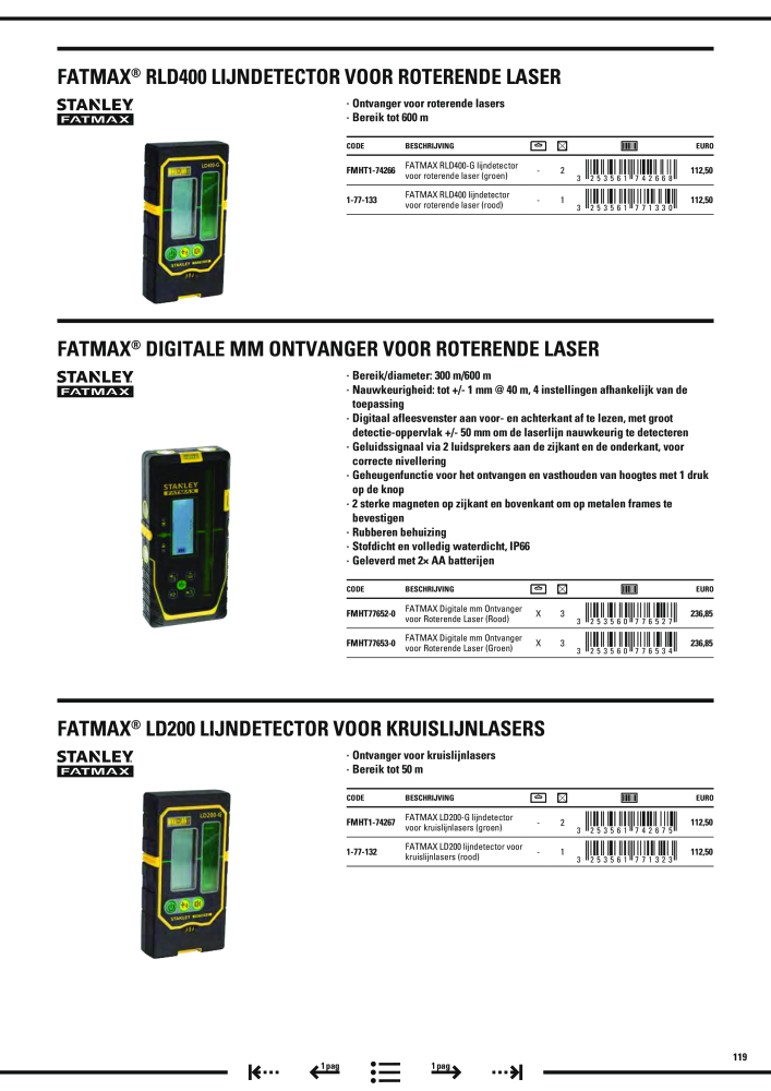 Stanley hoofdcatalogus Nº: 20910 - Página 121