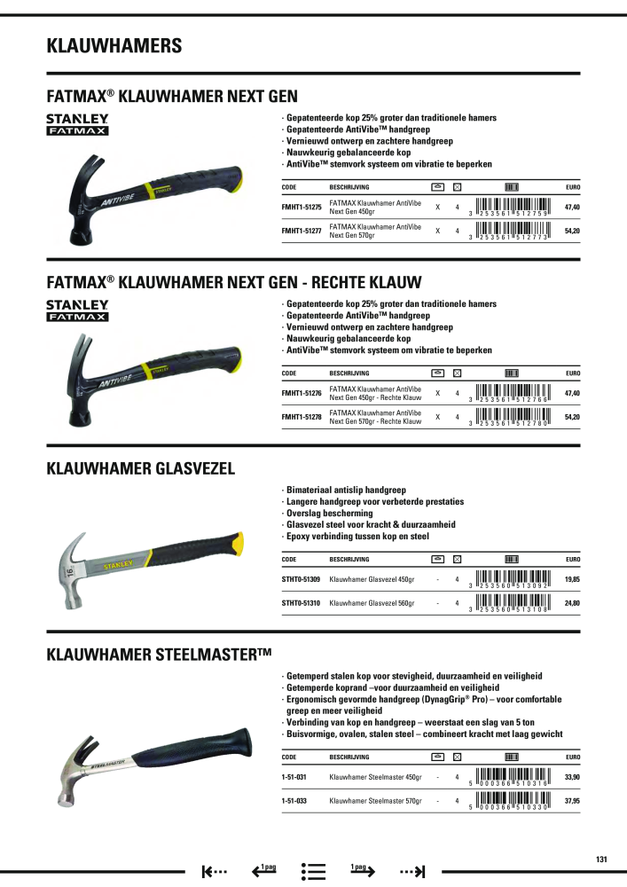 Stanley hoofdcatalogus NR.: 20910 - Seite 133