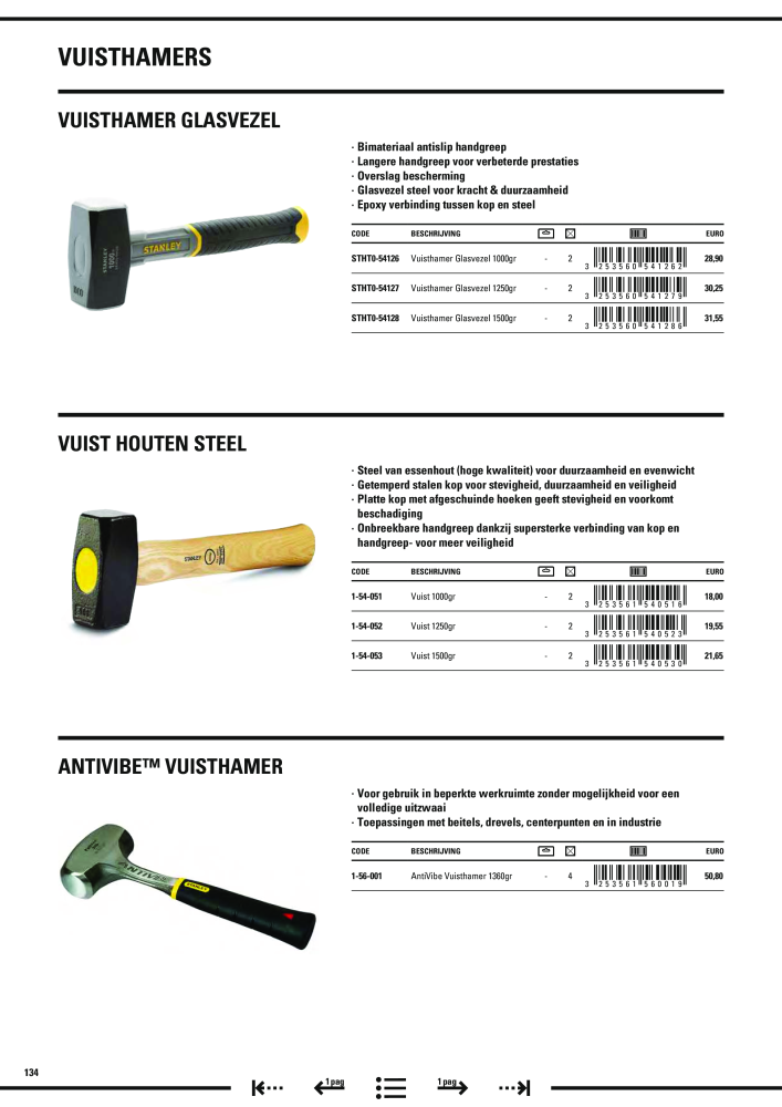 Stanley hoofdcatalogus NR.: 20910 - Pagina 136