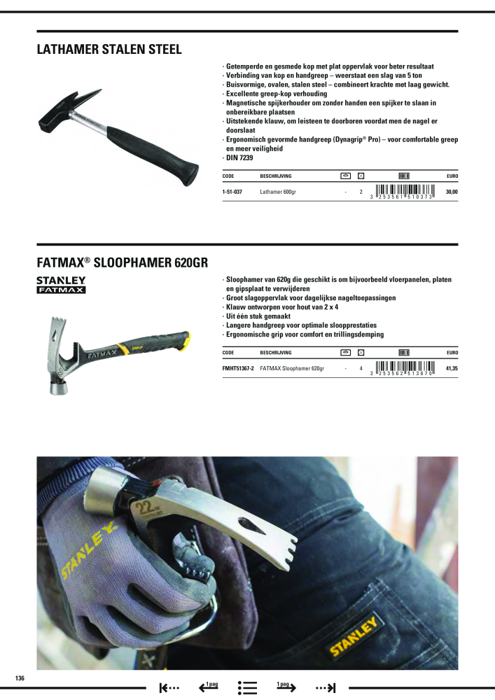 Stanley hoofdcatalogus NR.: 20910 - Seite 138