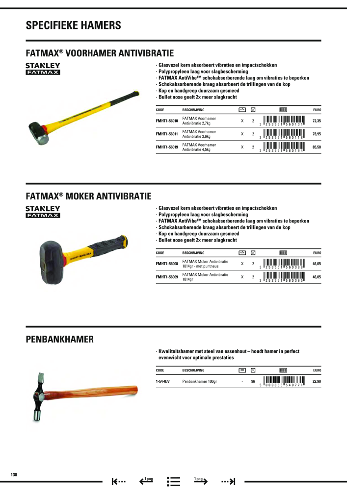 Stanley hoofdcatalogus NR.: 20910 - Seite 140