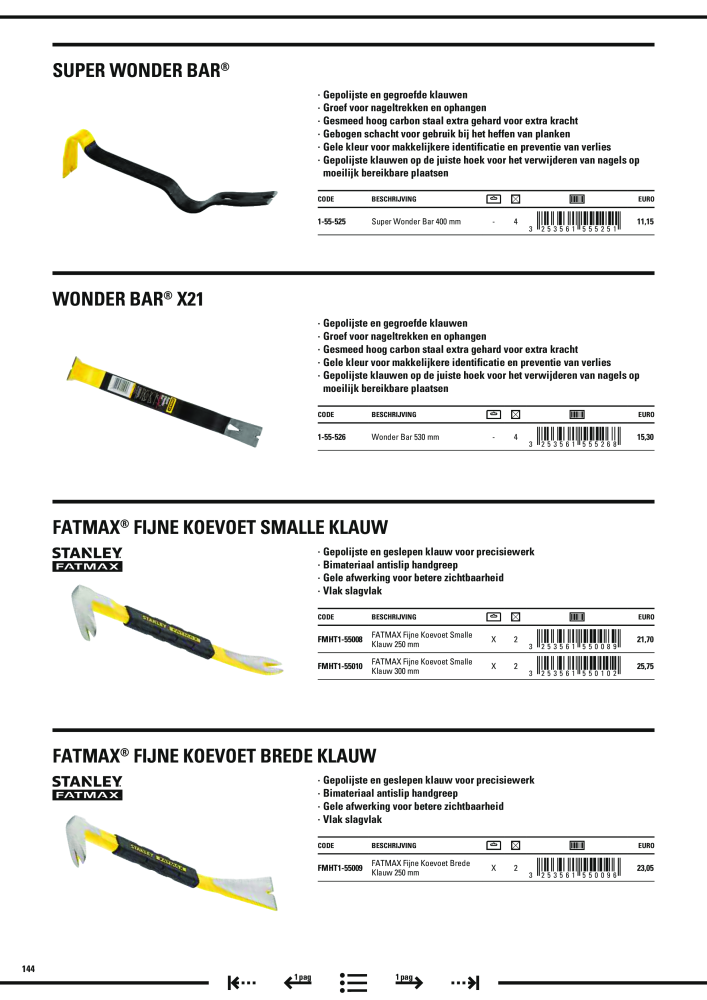 Stanley hoofdcatalogus NR.: 20910 - Pagina 146