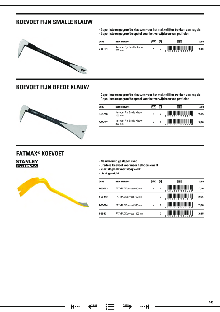 Stanley hoofdcatalogus Nº: 20910 - Página 147