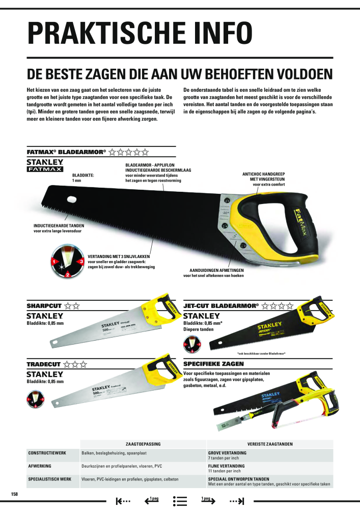 Stanley hoofdcatalogus NR.: 20910 - Seite 160