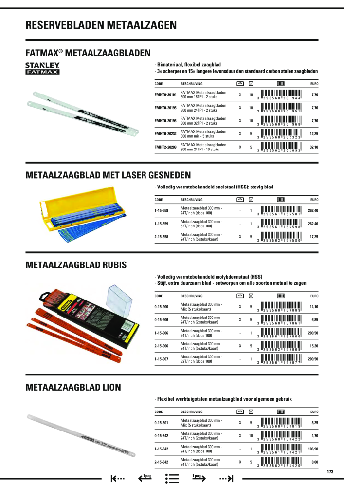 Stanley hoofdcatalogus NR.: 20910 - Pagina 175