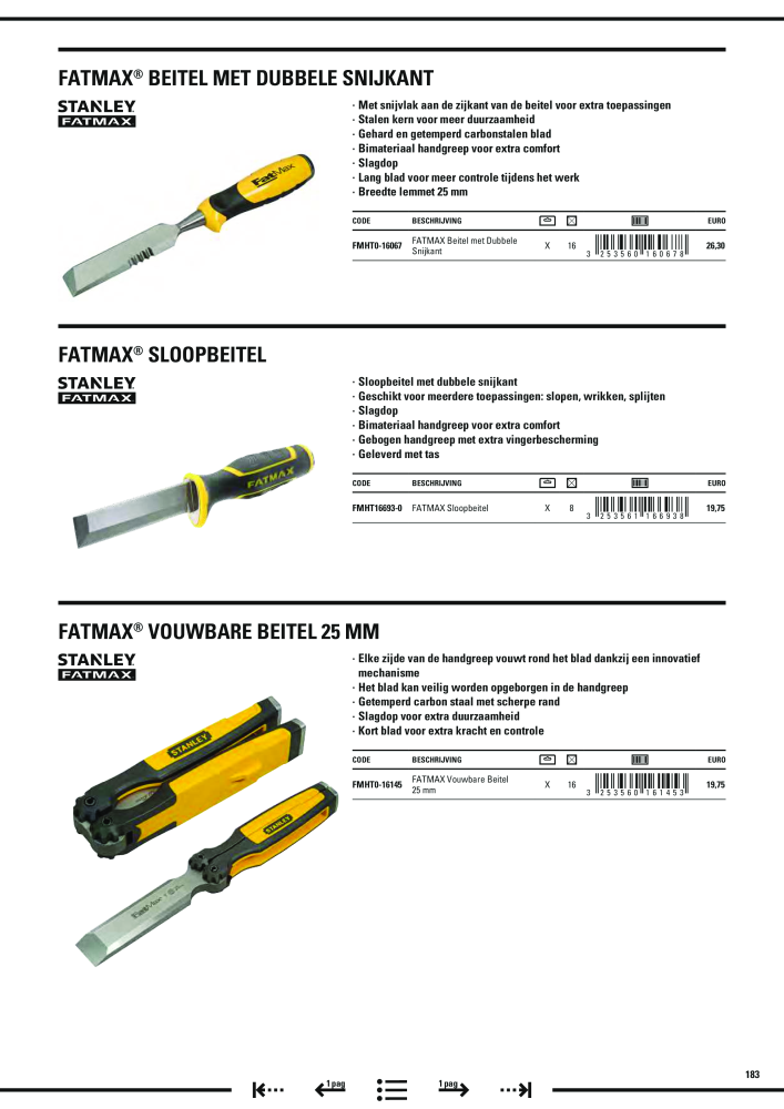 Stanley hoofdcatalogus NR.: 20910 - Pagina 185